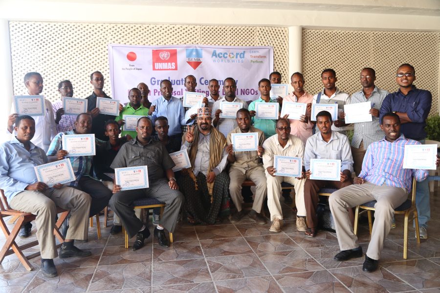 Proposal Writing Training to UNMAS Local Partner NGOs in Somalia